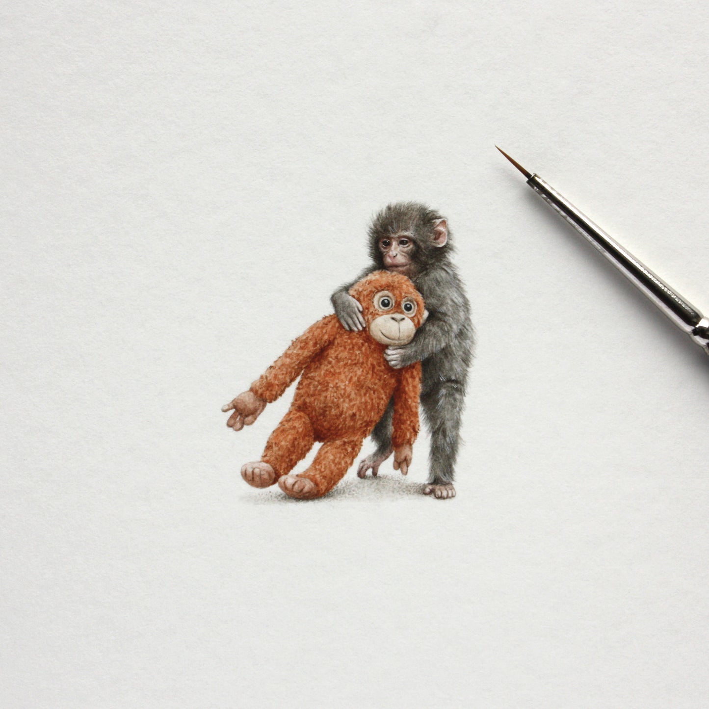 Punch. Print from original watercolor miniature painting