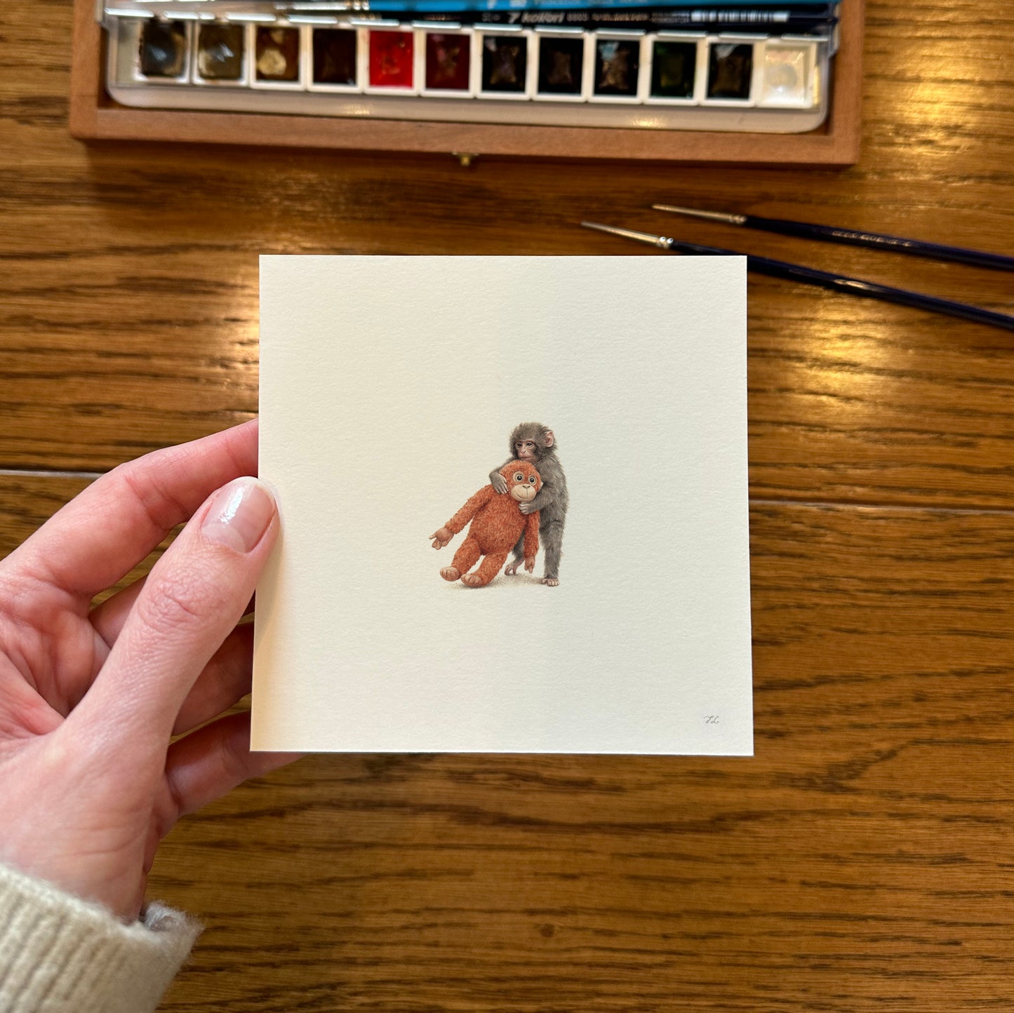 Punch. Print from original watercolor miniature painting