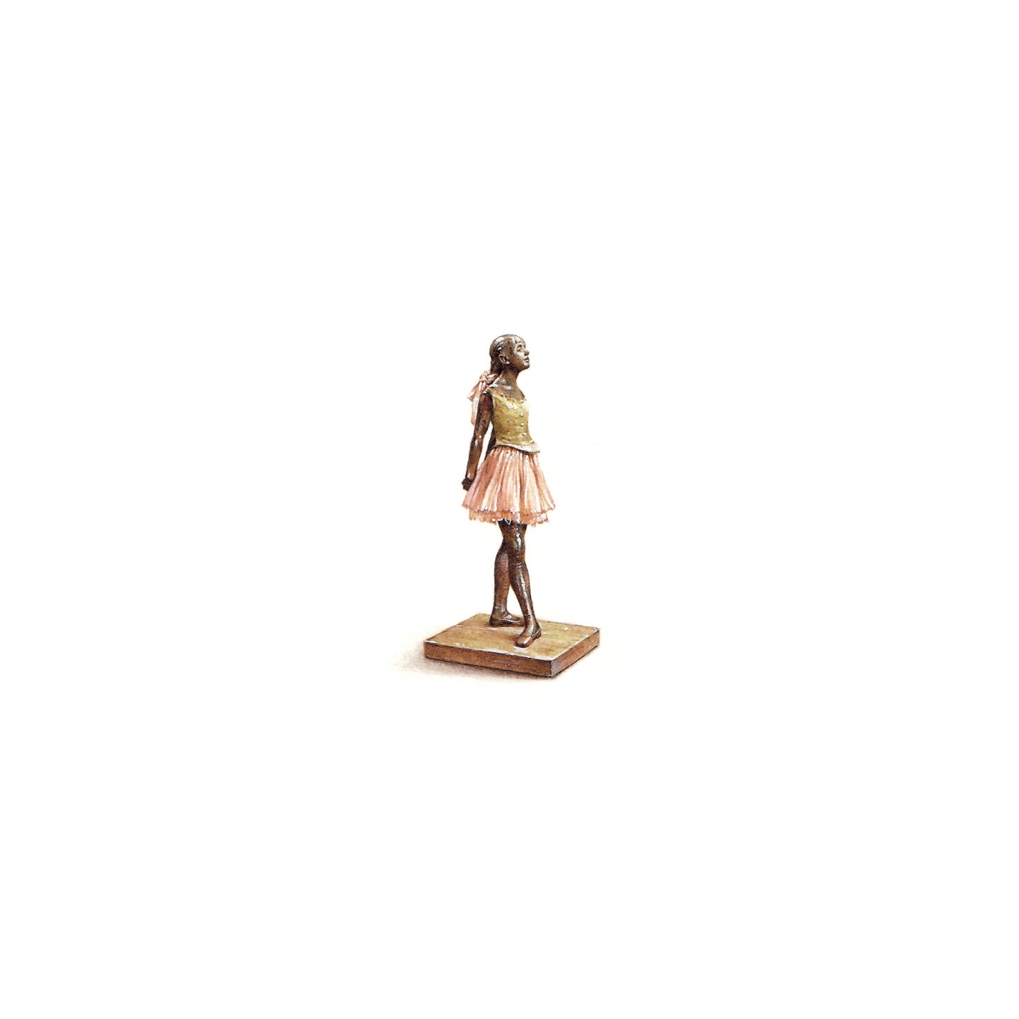 Little Dancer Aged Fourteen. Print from original watercolor miniature painting