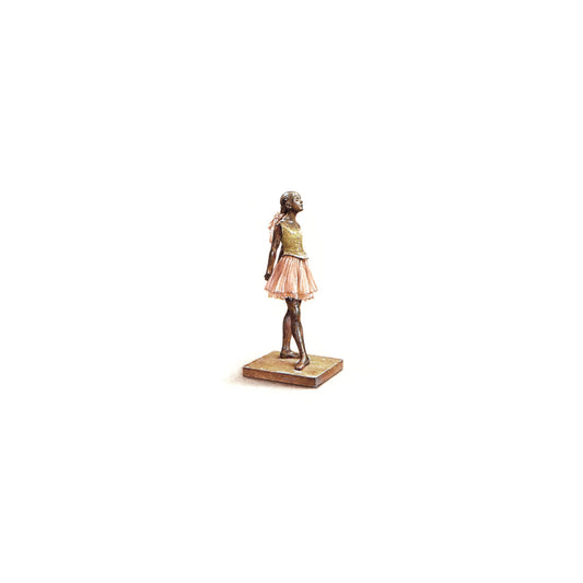 PRINT of watercolor miniature painting. Little Dancer Aged Fourteen