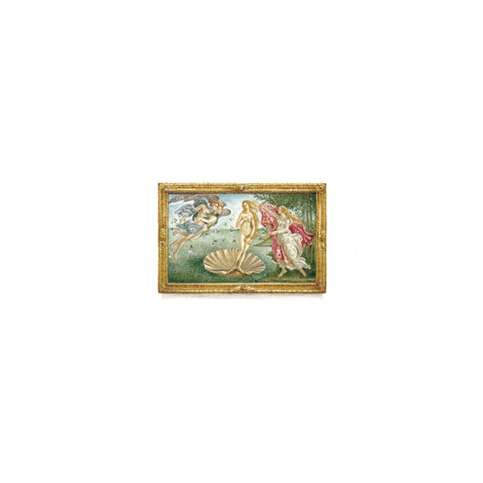 PRINT of watercolor miniature painting. Birth of Venus