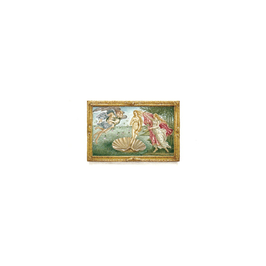 Birth of Venus. Print from original watercolor miniature painting